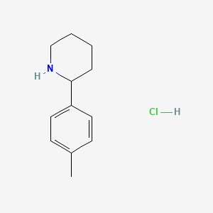 molecular formula C12H18ClN B1419215 2-(4-甲基苯基)哌啶盐酸盐 CAS No. 858261-57-1