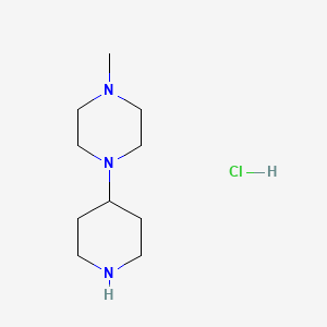 molecular formula C10H22ClN3 B1419216 1-甲基-4-(哌啶-4-基)哌嗪盐酸盐 CAS No. 436099-90-0