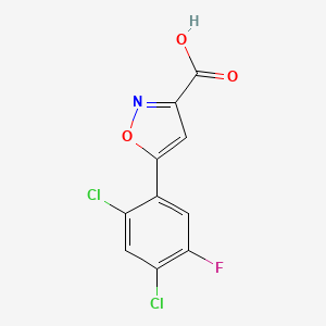 5-(2,4-Dichloro-5-fluorophenyl)isoxazole-3-carboxylic acid