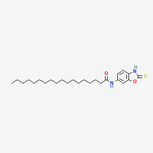 molecular formula C25H40N2O2S B14192264 N-(2-Sulfanylidene-2,3-dihydro-1,3-benzoxazol-6-yl)octadecanamide CAS No. 839677-81-5