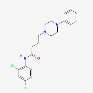 molecular formula C20H23Cl2N3O B14192267 N-(2,4-dichlorophenyl)-4-(4-phenylpiperazin-1-yl)butanamide CAS No. 923024-49-1