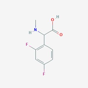 B1419234 2-(2,4-Difluorophenyl)-2-(methylamino)acetic acid CAS No. 1218699-19-4