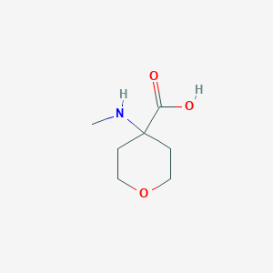 molecular formula C7H13NO3 B1419235 4-(Methylamino)oxane-4-carboxylic acid CAS No. 1157932-08-5