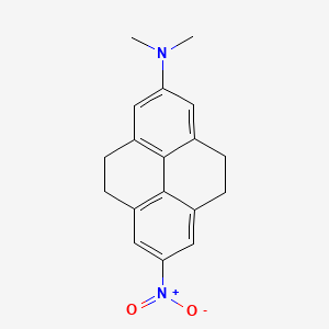molecular formula C18H18N2O2 B14192368 N,N-Dimethyl-7-nitro-4,5,9,10-tetrahydropyren-2-amine CAS No. 848774-04-9