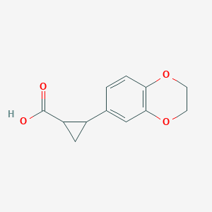 2-(2,3-Dihydro-1,4-benzodioxin-6-yl)cyclopropane-1-carboxylic acid