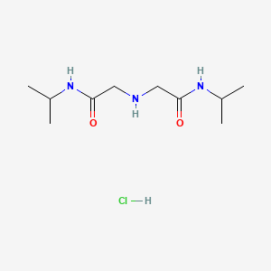 molecular formula C10H22ClN3O2 B1419240 N-(propan-2-yl)-2-({[(propan-2-yl)carbamoyl]methyl}amino)acetamide hydrochloride CAS No. 1171438-67-7