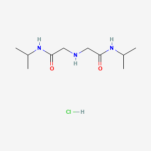 N-(propan-2-yl)-2-({[(propan-2-yl)carbamoyl]methyl}amino)acetamide hydrochloride