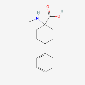 1-(Methylamino)-4-phenylcyclohexane-1-carboxylic acid