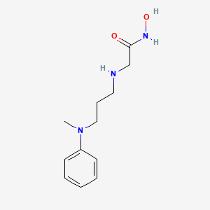 molecular formula C12H19N3O2 B14192424 N-Hydroxy-N~2~-{3-[methyl(phenyl)amino]propyl}glycinamide CAS No. 919996-37-5