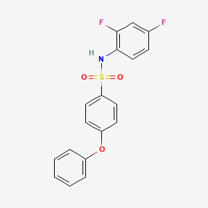 molecular formula C18H13F2NO3S B14192466 N-(2,4-Difluorophenyl)-4-phenoxybenzene-1-sulfonamide CAS No. 920527-47-5