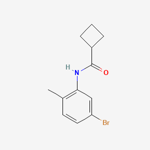 molecular formula C12H14BrNO B1419247 N-(5-bromo-2-methylphenyl)cyclobutanecarboxamide CAS No. 1157772-44-5