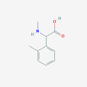 molecular formula C10H13NO2 B1419248 2-(Methylamino)-2-(2-methylphenyl)acetic acid CAS No. 1218720-22-9