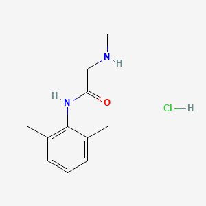 molecular formula C11H17ClN2O B1419251 N-(2,6-dimethylphenyl)-2-(methylamino)acetamide hydrochloride CAS No. 42459-27-8