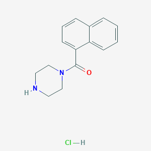 molecular formula C15H17ClN2O B1419256 1-(1-Naphthoyl)piperazine hydrochloride CAS No. 1093390-64-7