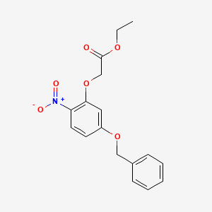 molecular formula C17H17NO6 B14192580 Ethyl [5-(benzyloxy)-2-nitrophenoxy]acetate CAS No. 832733-67-2