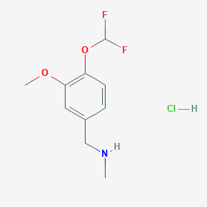 N-[4-(difluoromethoxy)-3-methoxybenzyl]-N-methylamine hydrochloride