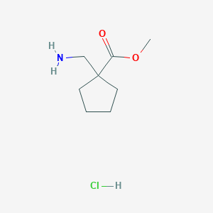 molecular formula C8H16ClNO2 B1419270 Methyl 1-(aminomethyl)cyclopentanecarboxylate hydrochloride CAS No. 1171925-49-7