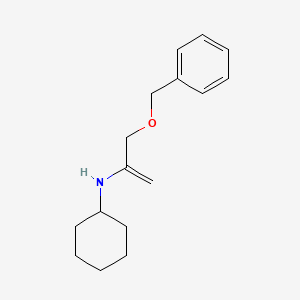 molecular formula C16H23NO B14192702 N-[3-(Benzyloxy)prop-1-en-2-yl]cyclohexanamine CAS No. 921193-80-8