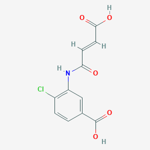 3-[(3-Carboxyacryloyl)amino]-4-chlorobenzoic acid