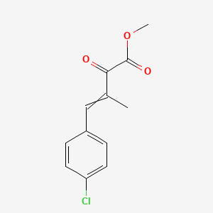 molecular formula C12H11ClO3 B14192772 Methyl 4-(4-chlorophenyl)-3-methyl-2-oxobut-3-enoate CAS No. 919509-06-1