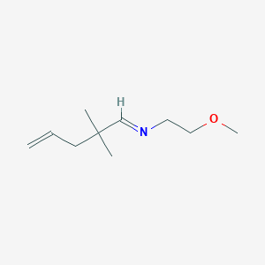 molecular formula C10H19NO B14192779 (1E)-N-(2-Methoxyethyl)-2,2-dimethylpent-4-en-1-imine CAS No. 918306-53-3