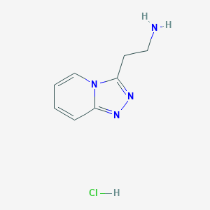 molecular formula C8H11ClN4 B1419279 2-[1,2,4]Triazolo[4,3-a]pyridin-3-ylethanamine hydrochloride CAS No. 1193387-69-7