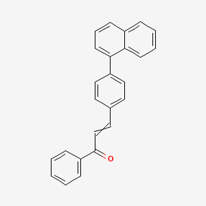 molecular formula C25H18O B14192828 3-[4-(Naphthalen-1-yl)phenyl]-1-phenylprop-2-en-1-one CAS No. 923037-25-6