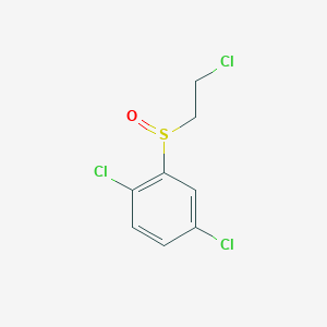 molecular formula C8H7Cl3OS B1419283 1,4-Dichloro-2-(2-chloroethanesulfinyl)benzene CAS No. 1172485-75-4