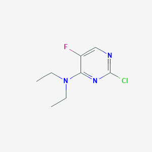 molecular formula C8H11ClFN3 B1419285 2-Chloro-N,N-diethyl-5-fluoropyrimidin-4-amine CAS No. 31646-54-5