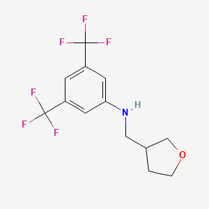 N-[3,5-bis(trifluoromethyl)phenyl]-N-(tetrahydrofuran-3-ylmethyl)amine