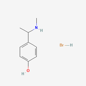 molecular formula C9H14BrNO B1419290 4-[1-(Methylamino)ethyl]phenol hydrobromide CAS No. 1093390-65-8