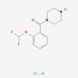 1-[2-(Difluoromethoxy)benzoyl]piperazine hydrochloride