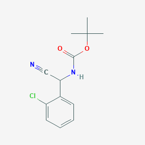 tert-butyl N-[(2-chlorophenyl)(cyano)methyl]carbamate