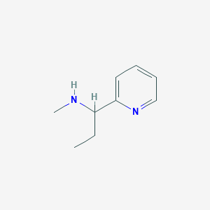 molecular formula C9H14N2 B1419301 N-Methyl-1-pyridin-2-ylpropan-1-amine CAS No. 959238-83-6