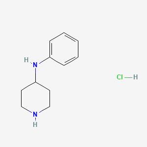 molecular formula C11H17ClN2 B1419305 N-phenylpiperidin-4-amine hydrochloride CAS No. 1193388-65-6