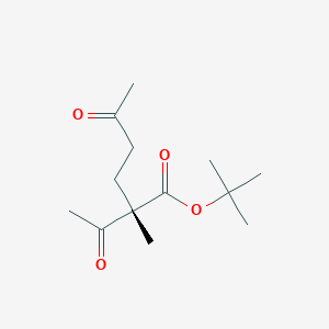 molecular formula C13H22O4 B14193116 tert-butyl (2S)-2-acetyl-2-methyl-5-oxohexanoate CAS No. 918131-52-9