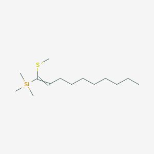 molecular formula C14H30SSi B14193173 Trimethyl[1-(methylsulfanyl)dec-1-EN-1-YL]silane CAS No. 833460-54-1