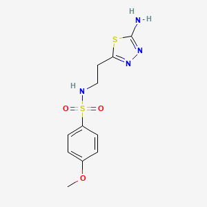 N-[2-(5-amino-1,3,4-thiadiazol-2-yl)ethyl]-4-methoxybenzenesulfonamide