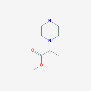 molecular formula C10H20N2O2 B1419320 Ethyl 2-(4-methylpiperazin-1-yl)propanoate CAS No. 24637-03-4