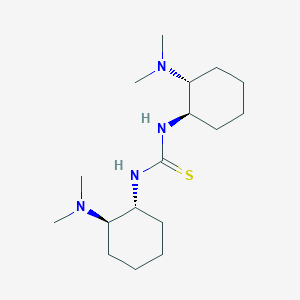 molecular formula C17H34N4S B14193275 Thiourea, N,N'-bis[(1R,2R)-2-(dimethylamino)cyclohexyl]- CAS No. 852202-60-9