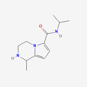 molecular formula C12H19N3O B1419334 1-methyl-N-(propan-2-yl)-1H,2H,3H,4H-pyrrolo[1,2-a]pyrazine-6-carboxamide CAS No. 1087792-06-0