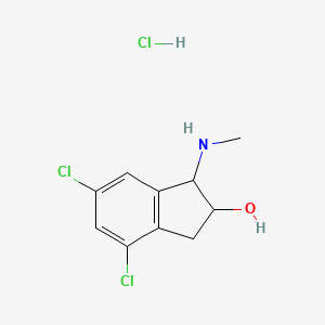 4,6-dichloro-1-(methylamino)-2,3-dihydro-1H-inden-2-ol hydrochloride