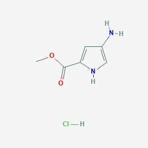 molecular formula C6H9ClN2O2 B1419343 methyl 4-amino-1H-pyrrole-2-carboxylate hydrochloride CAS No. 1171639-98-7