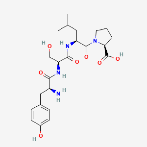 molecular formula C23H34N4O7 B14193469 L-Tyrosyl-L-seryl-L-leucyl-L-proline CAS No. 915223-96-0