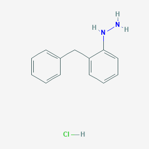 molecular formula C13H15ClN2 B141935 (2-苄基苯基)肼盐酸盐 CAS No. 129786-92-1