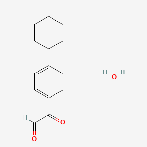 molecular formula C14H18O3 B1419354 4-Cyclohexylphenylglyoxal hydrate CAS No. 99433-89-3