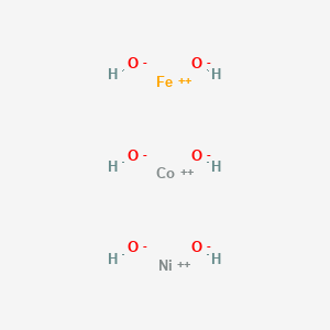 molecular formula CoFeH6NiO6 B14193540 Cobalt(2+);iron(2+);nickel(2+);hexahydroxide CAS No. 919285-67-9