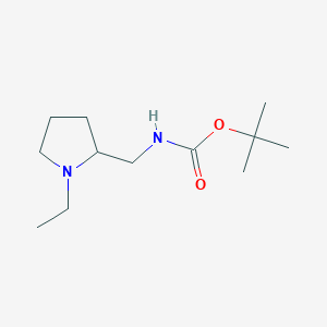 molecular formula C12H24N2O2 B1419355 tert-Butyl (1-ethylpyrrolidin-2-yl)methylcarbamate CAS No. 883555-07-5