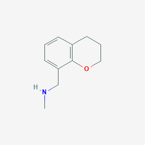 molecular formula C11H15NO B1419358 N-methyl-(chroman-8-ylmethyl)amine CAS No. 1048970-16-6