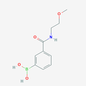 molecular formula C10H14BNO4 B1419365 3-(2-Methoxyethylcarbamoyl)phenylboronic acid CAS No. 850567-33-8